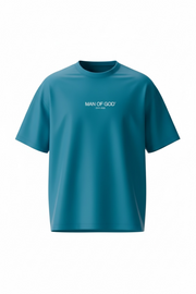Stop Sinning Tee- Teal Blue